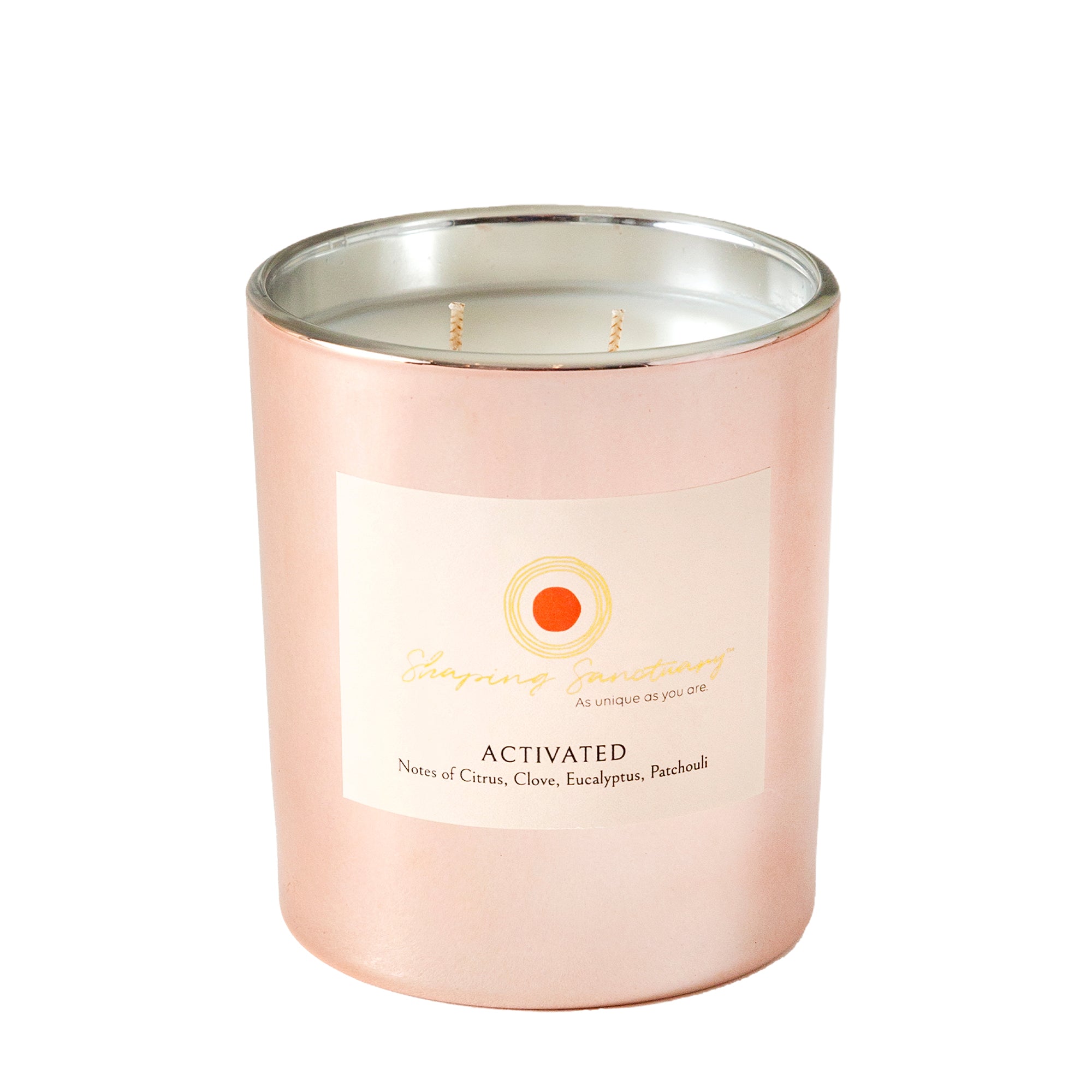 Activated Candle – Citrus, Patchouli, Clove & Eucalyptus