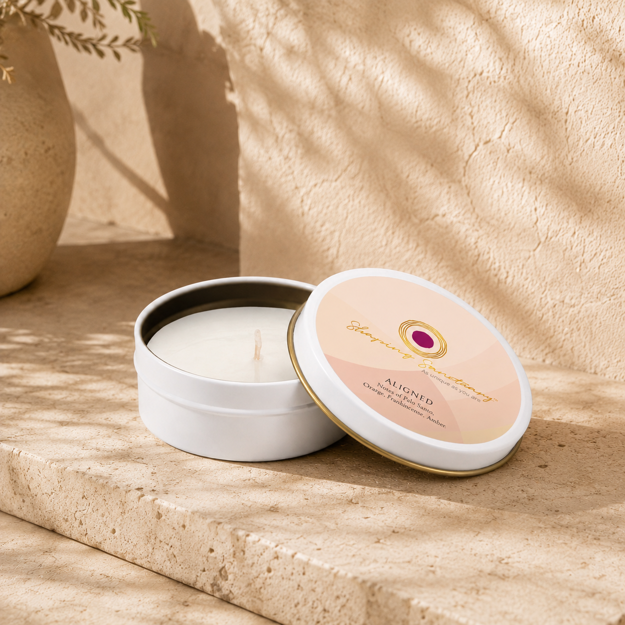 Aligned Petite Candle: Palo Santo & Citrus