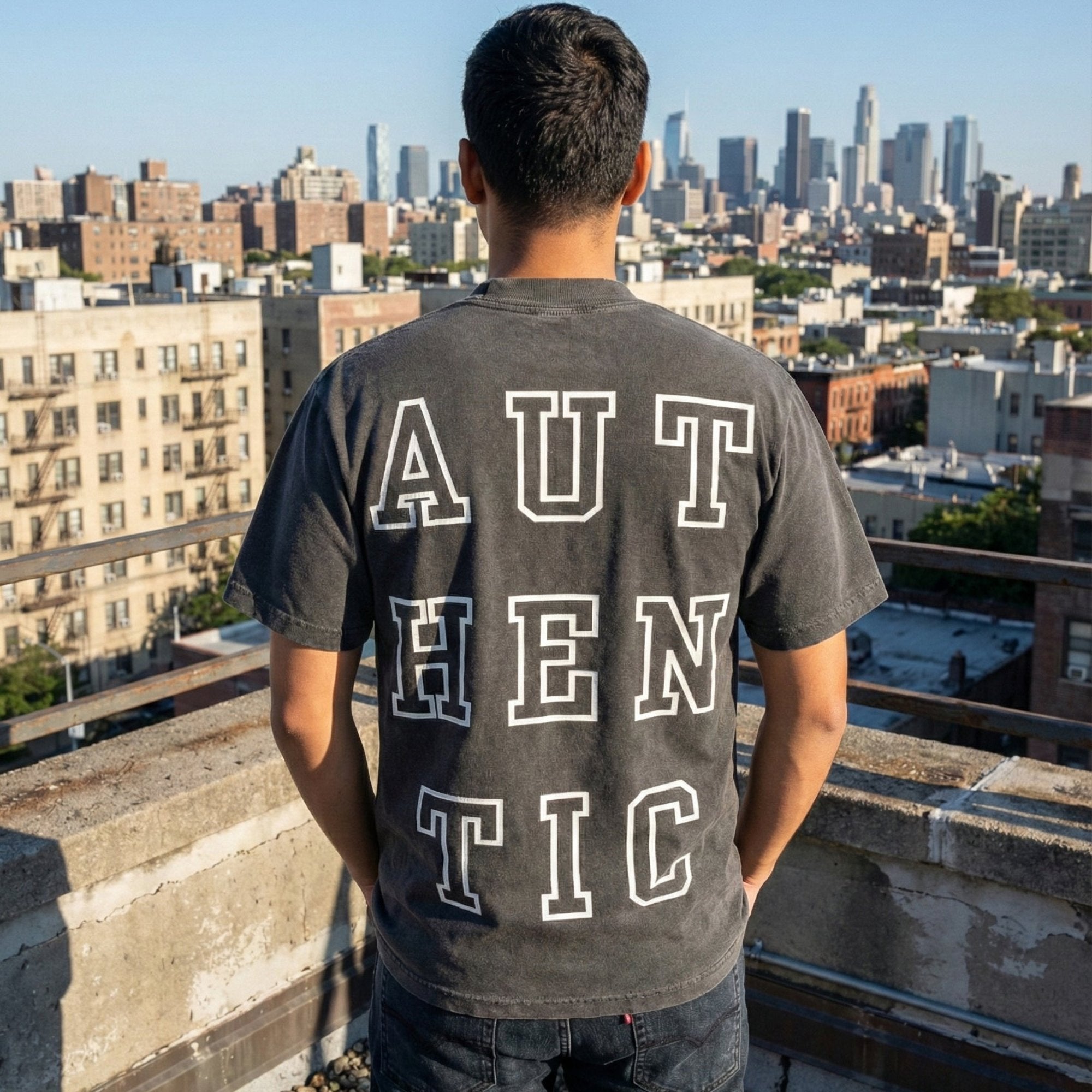 Authentic T-Shirt, Vintage Washed Black