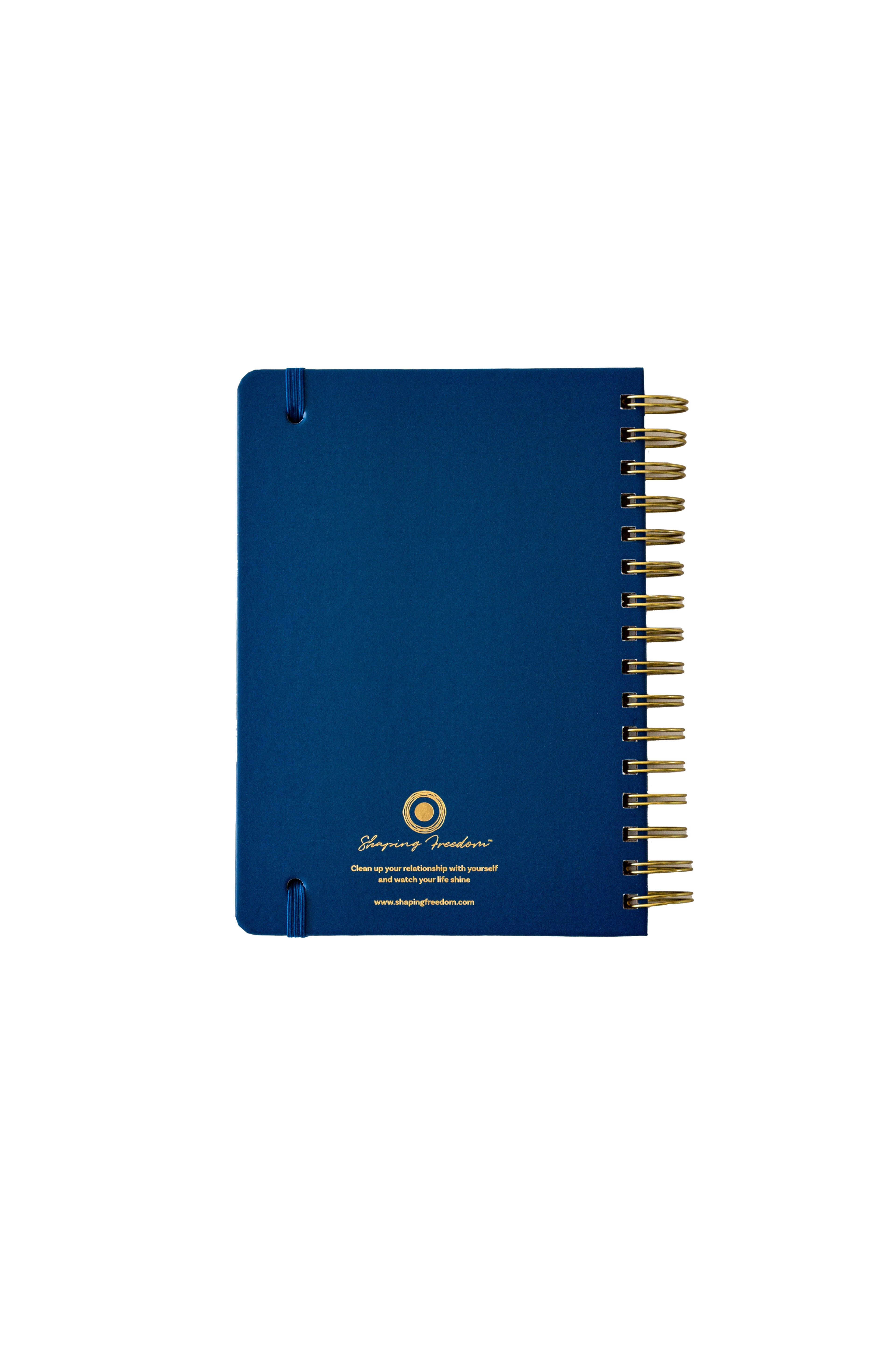 Hardcover Journal (Blue & Gold, Wire Bound)