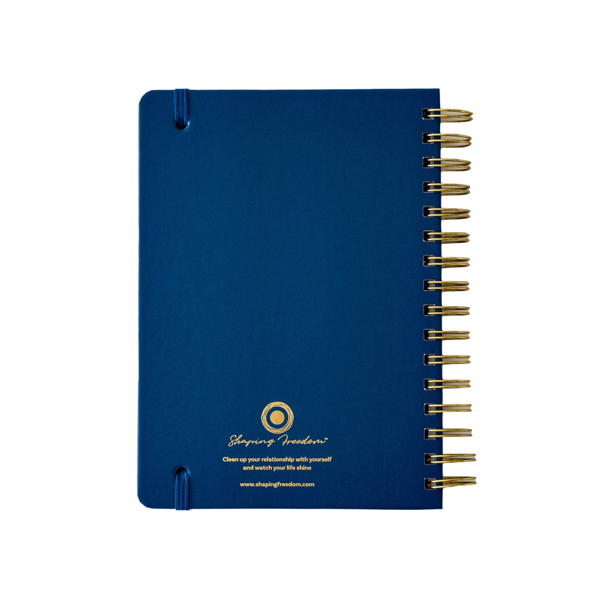 Shaping Freedom Journal: Blue & Gold Wire Bound