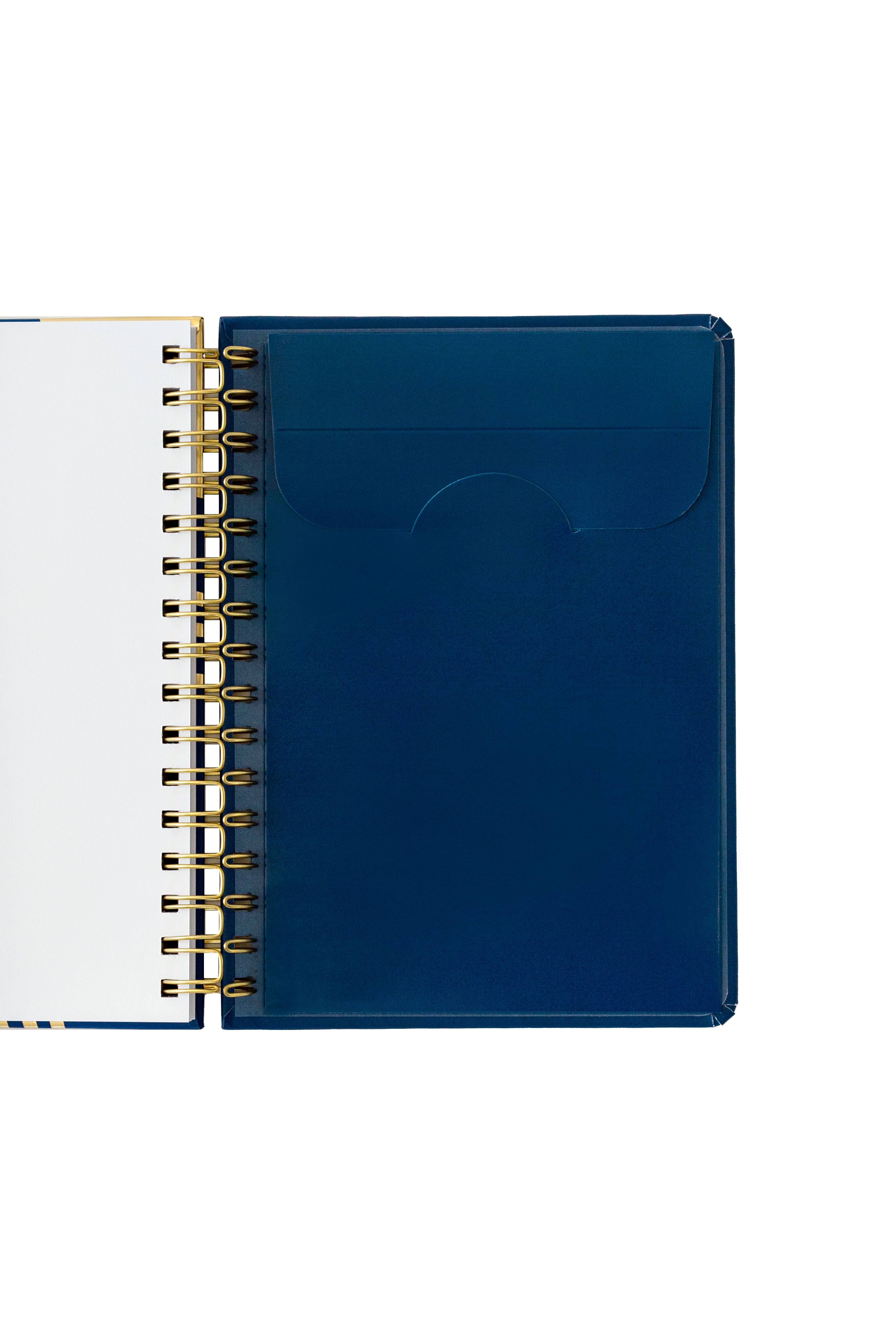 Hardcover Journal (Blue & Gold, Wire Bound)