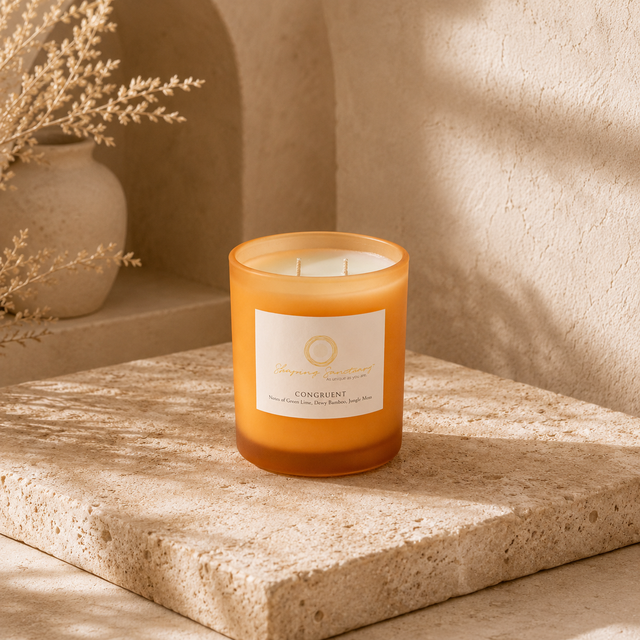 Congruent Candle: Lime, Bamboo & Jungle Moss