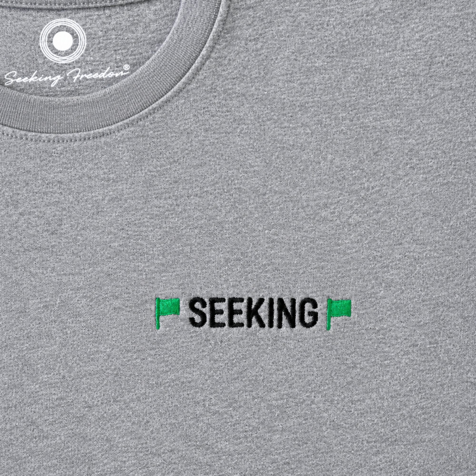 Green Flag Seeking Green Flag Sweatshirt, Grey
