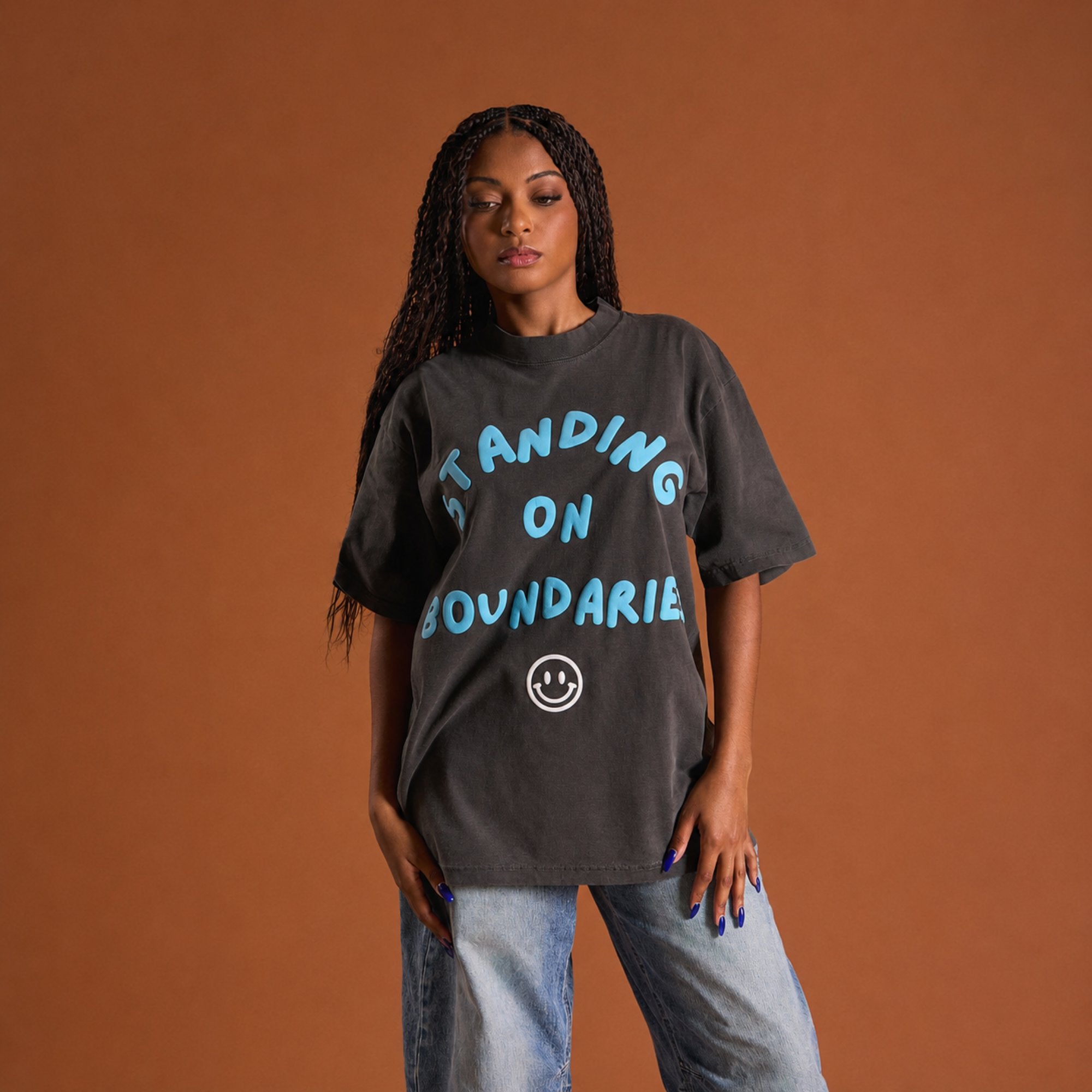 Standing on Boundaries T-Shirt, Black