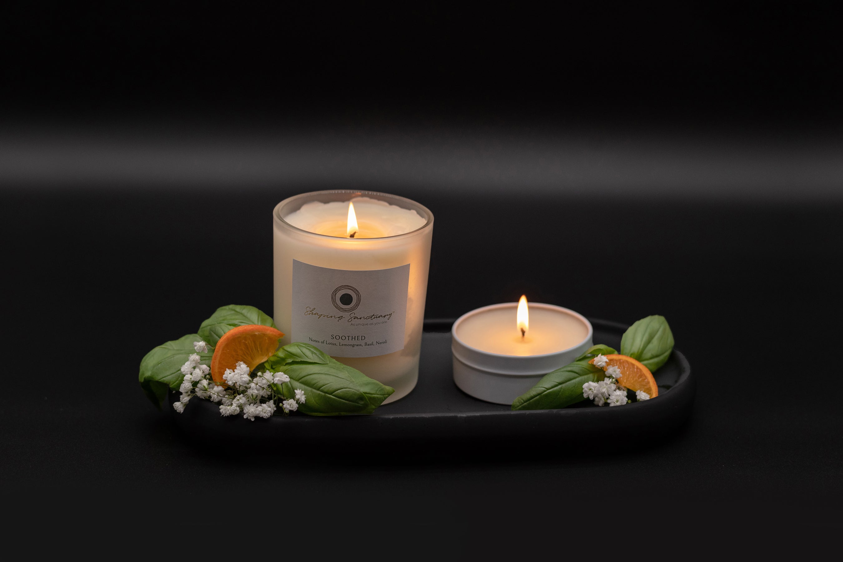Soothed Candle – Lotus, Lemongrass & Orange Blossom