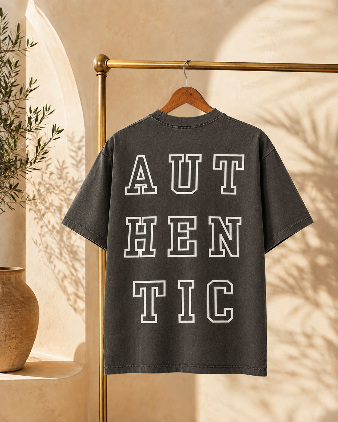 Authentic T-Shirt, Vintage Washed Black