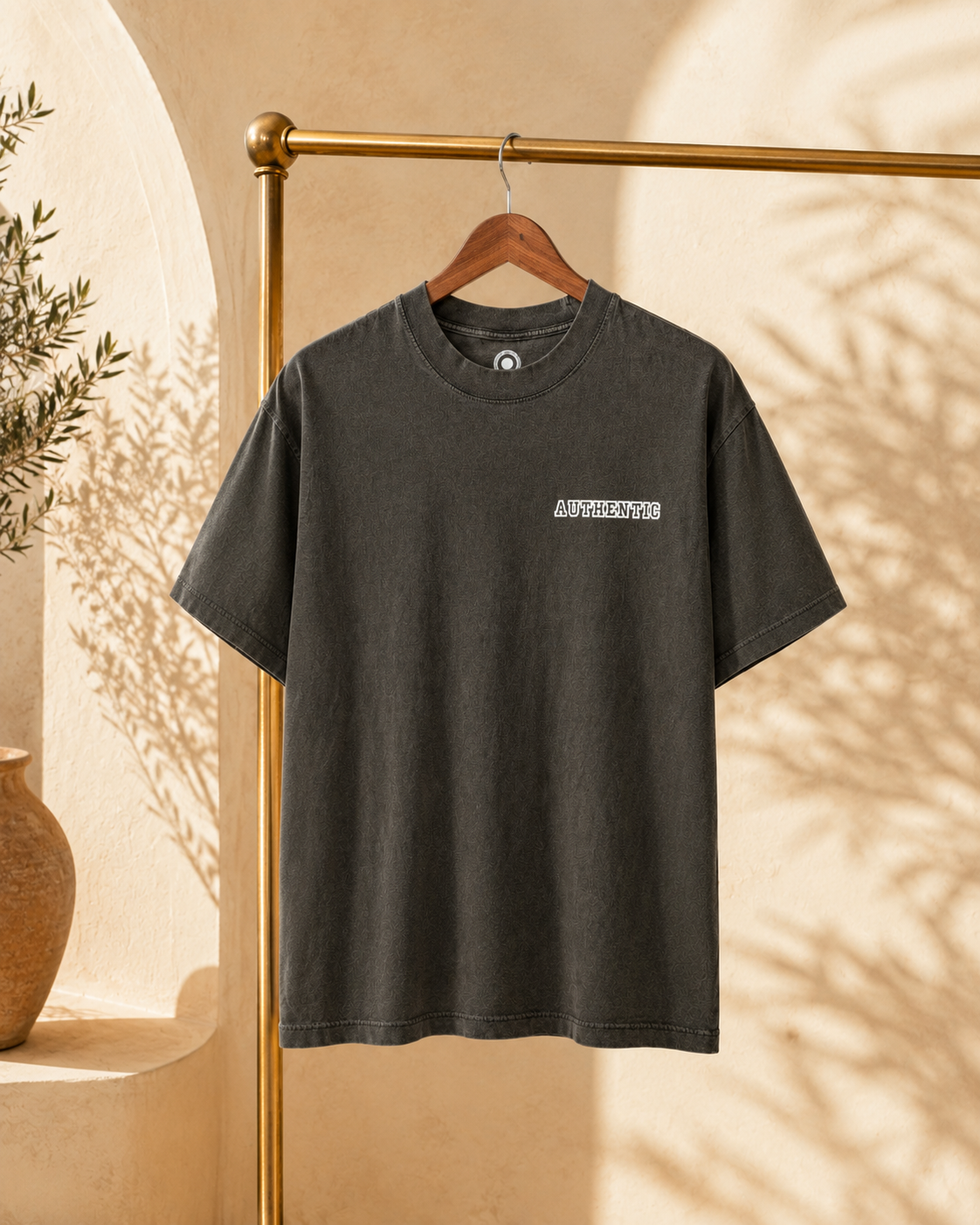 Authentic T-Shirt, Vintage Washed Black