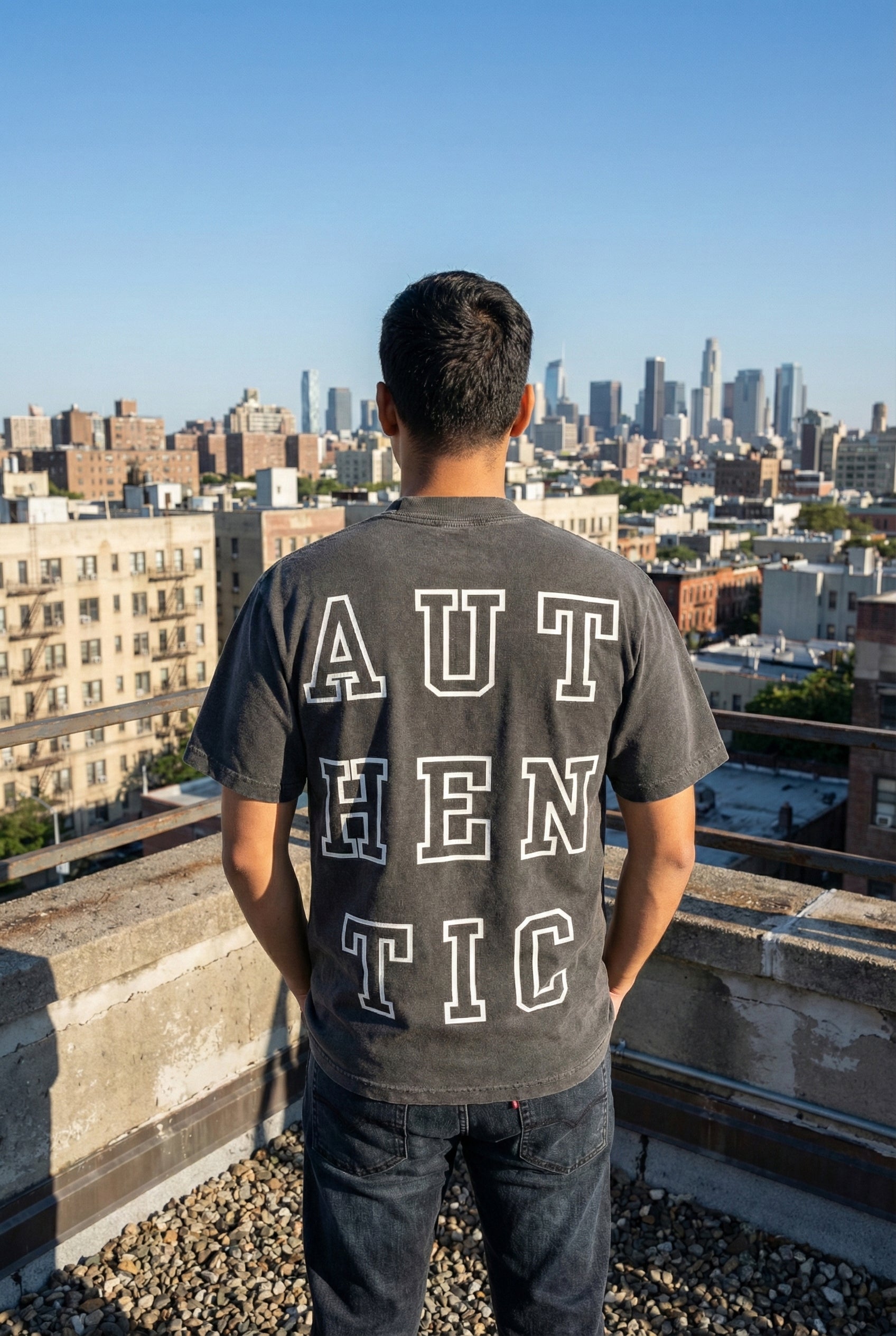 "Authentic" T-Shirt Vintage Washed Black