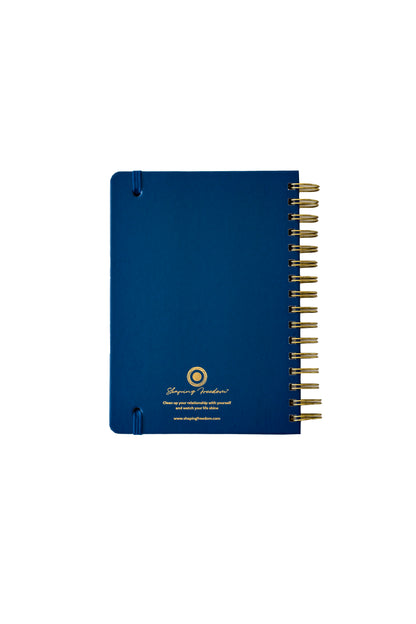 Shaping Freedom Hardcover Journal (Blue & Gold, Wire Bound)