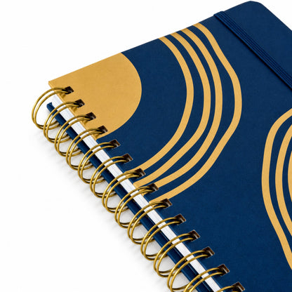 Shaping Freedom Journal: Blue & Gold Wire Bound