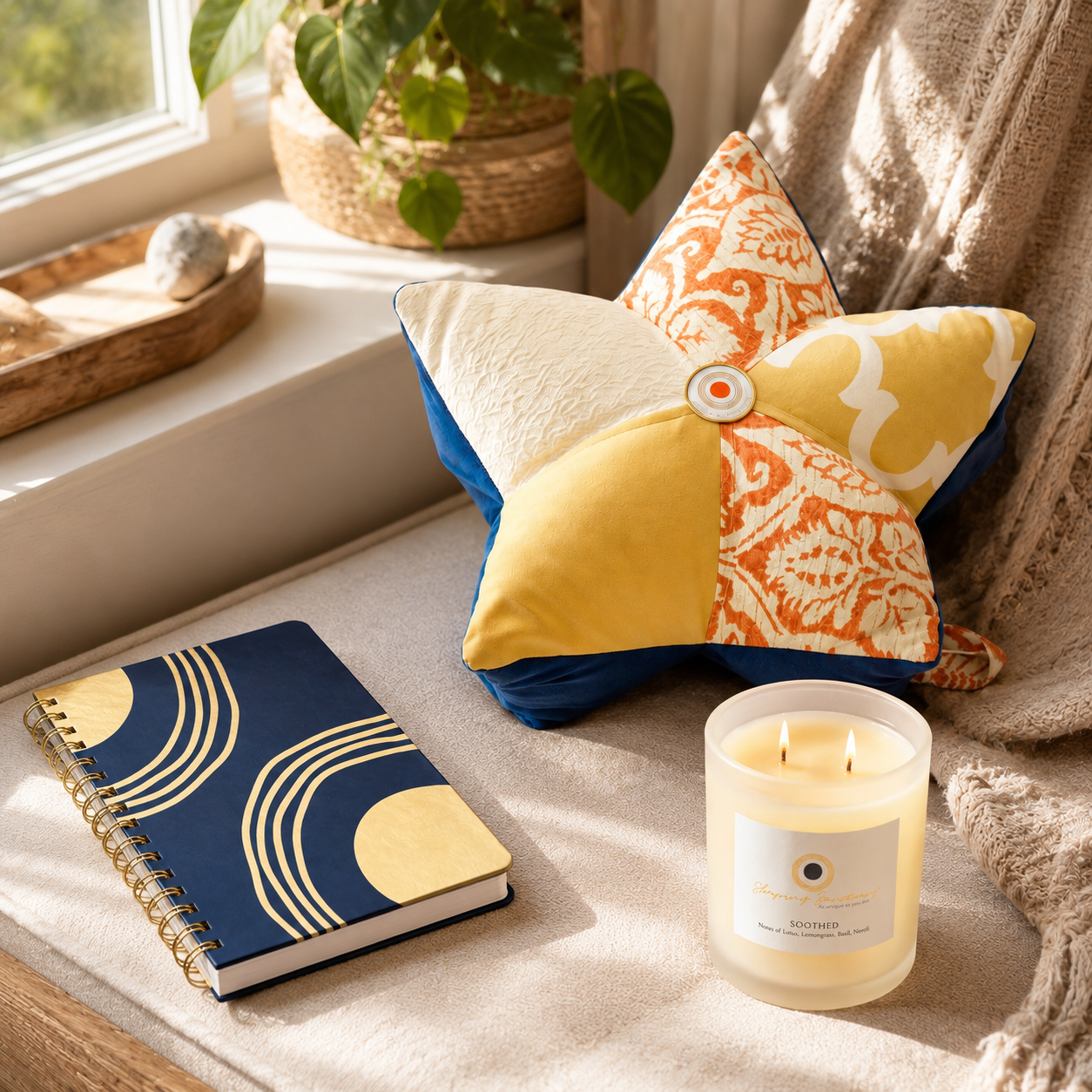 Reset Kit: Candle | Journal | Meditation Pillow