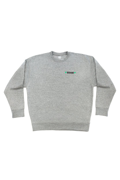 Green Flag Seeking Green Flag Grey Crew Sweatshirt