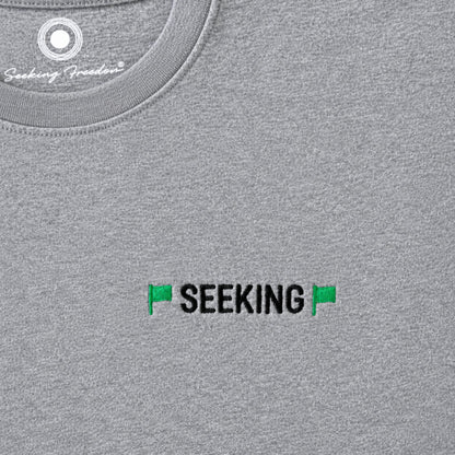 Green Flag Seeking Green Flag Sweatshirt, Grey