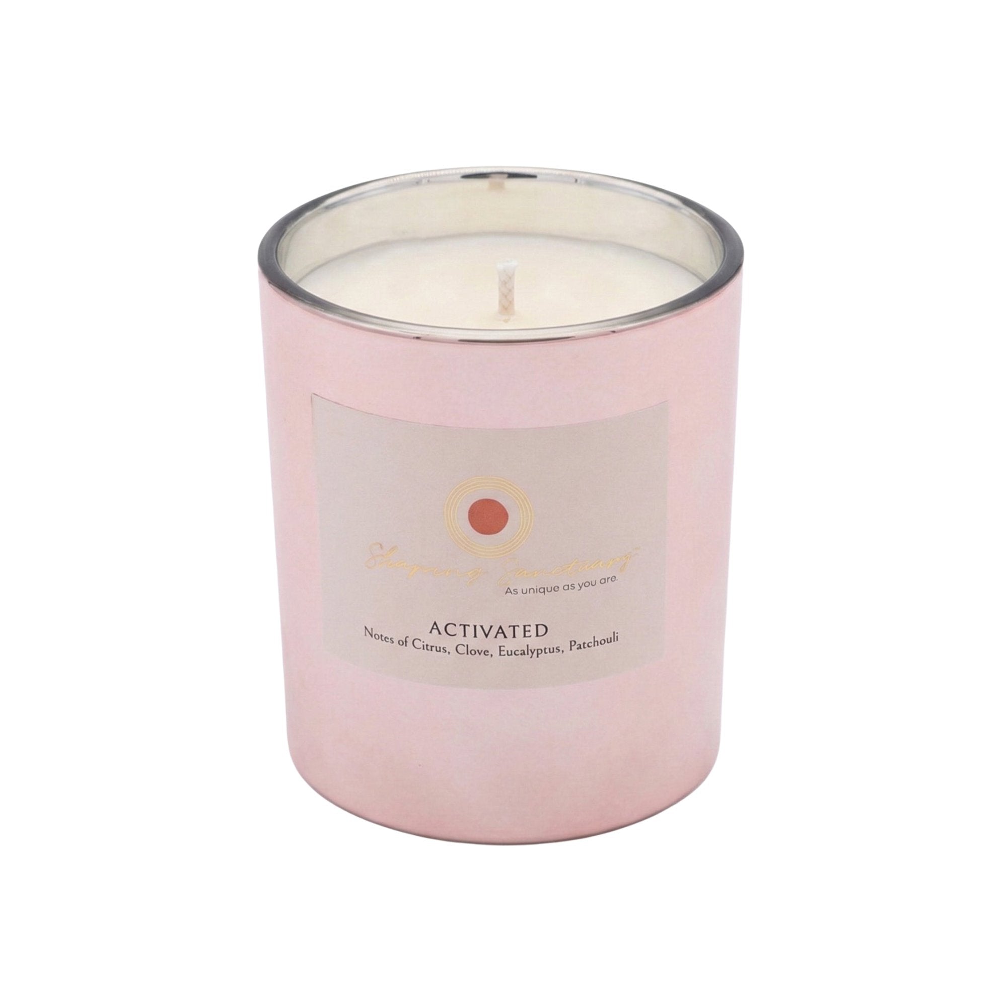 Activated Candle: Citrus, Patchouli & Eucalyptus