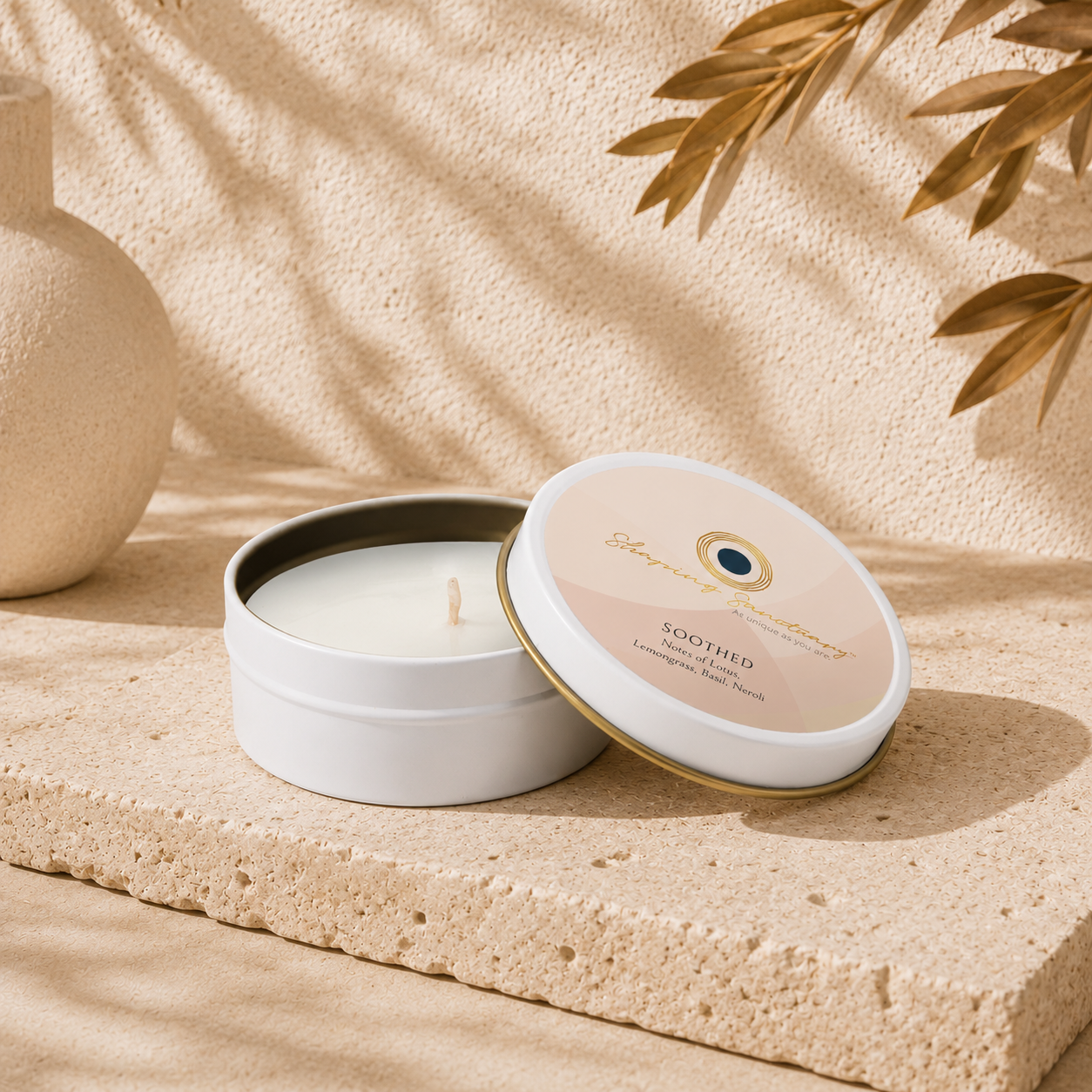 Soothed Petite Candle: Lotus, Lemongrass, Basil & Neroli