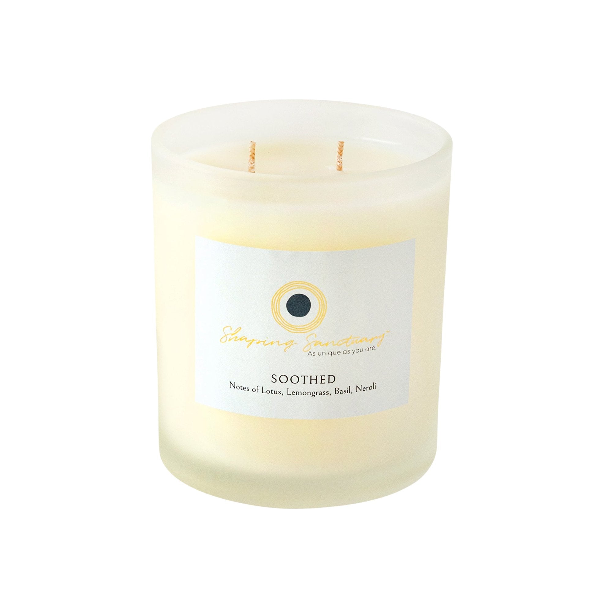 Soothed Candle: Lotus, Lemongrass, Basil, Orange Blossom