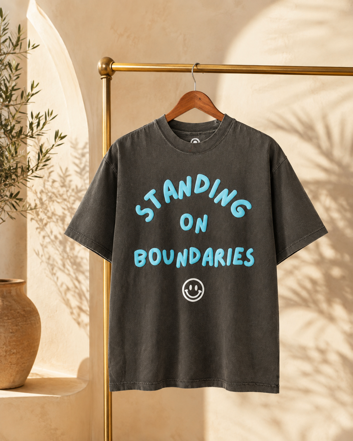 Standing on Boundaries T-Shirt, Black