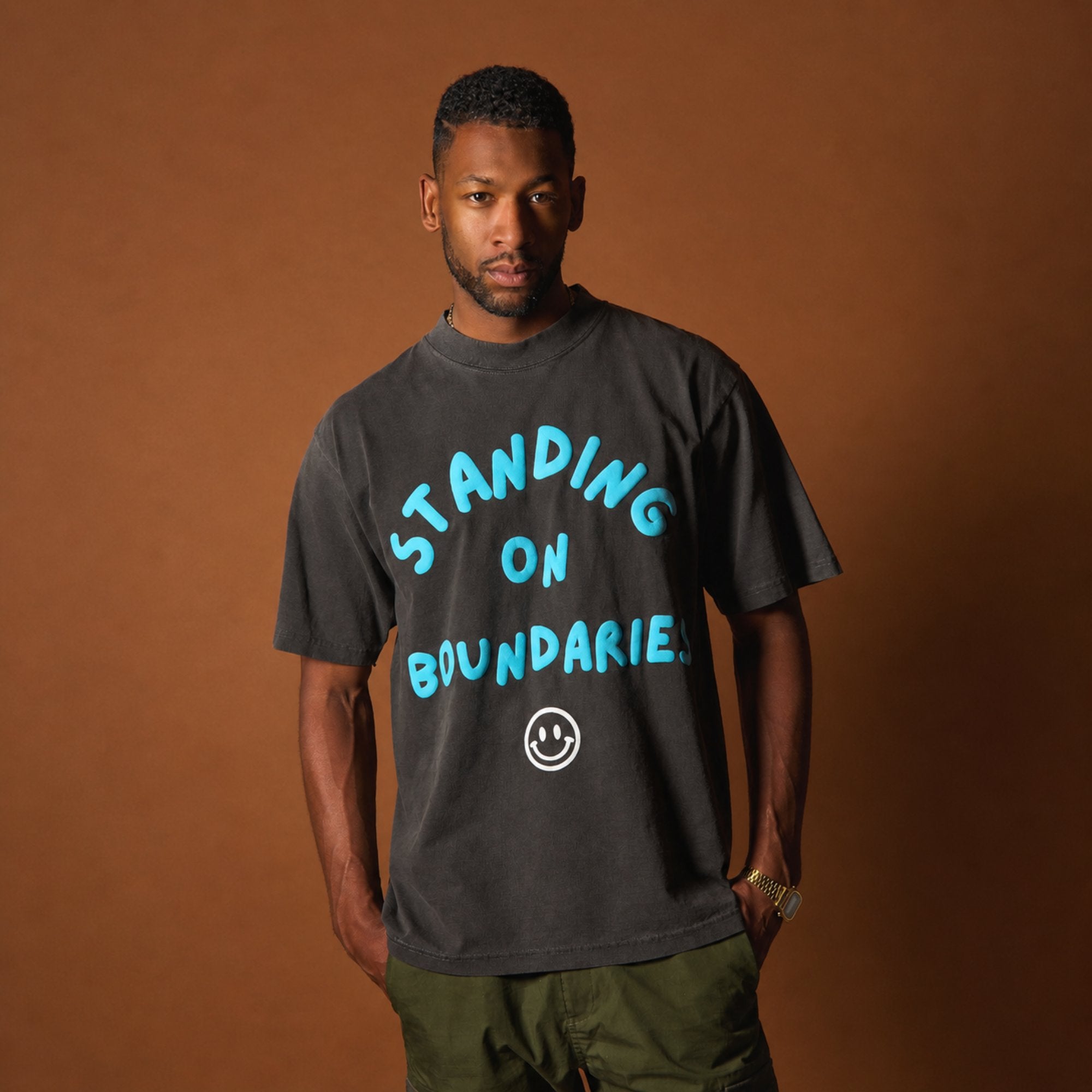 Standing on Boundaries T-Shirt, Black