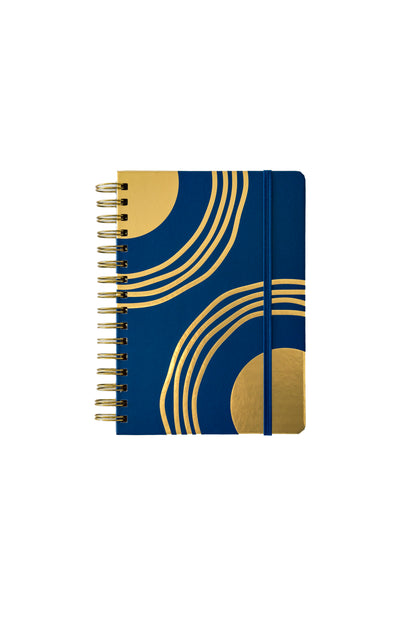 Shaping Freedom Hardcover Journal (Blue & Gold, Wire Bound)
