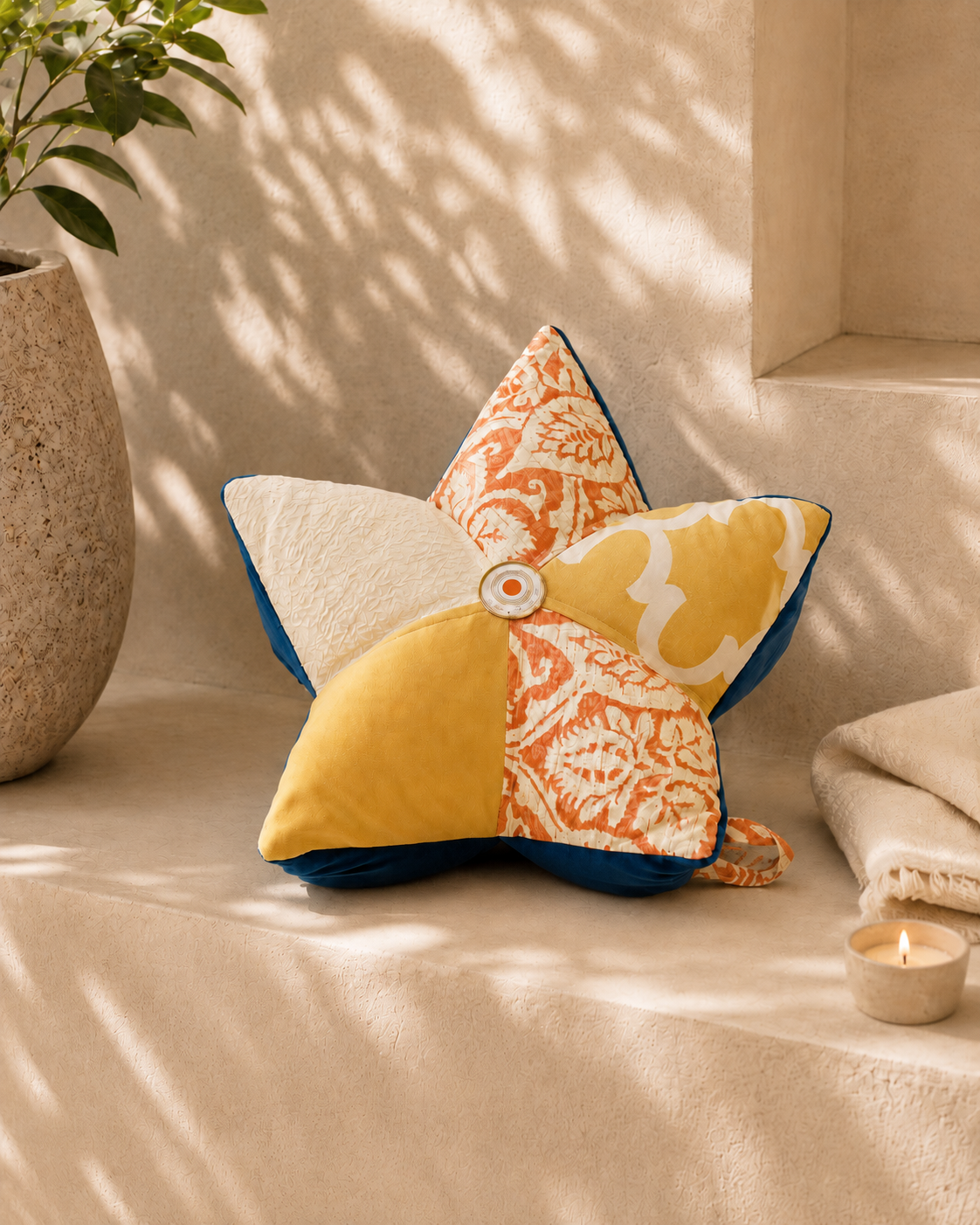 Chakra Meditation Pillow: Buckwheat Lotus Cushion