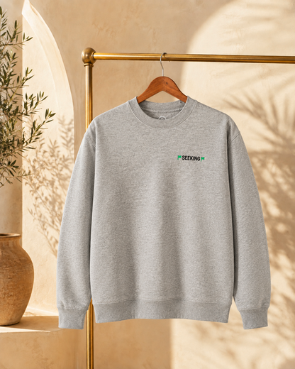 Green Flag Seeking Green Flag Sweatshirt, Grey