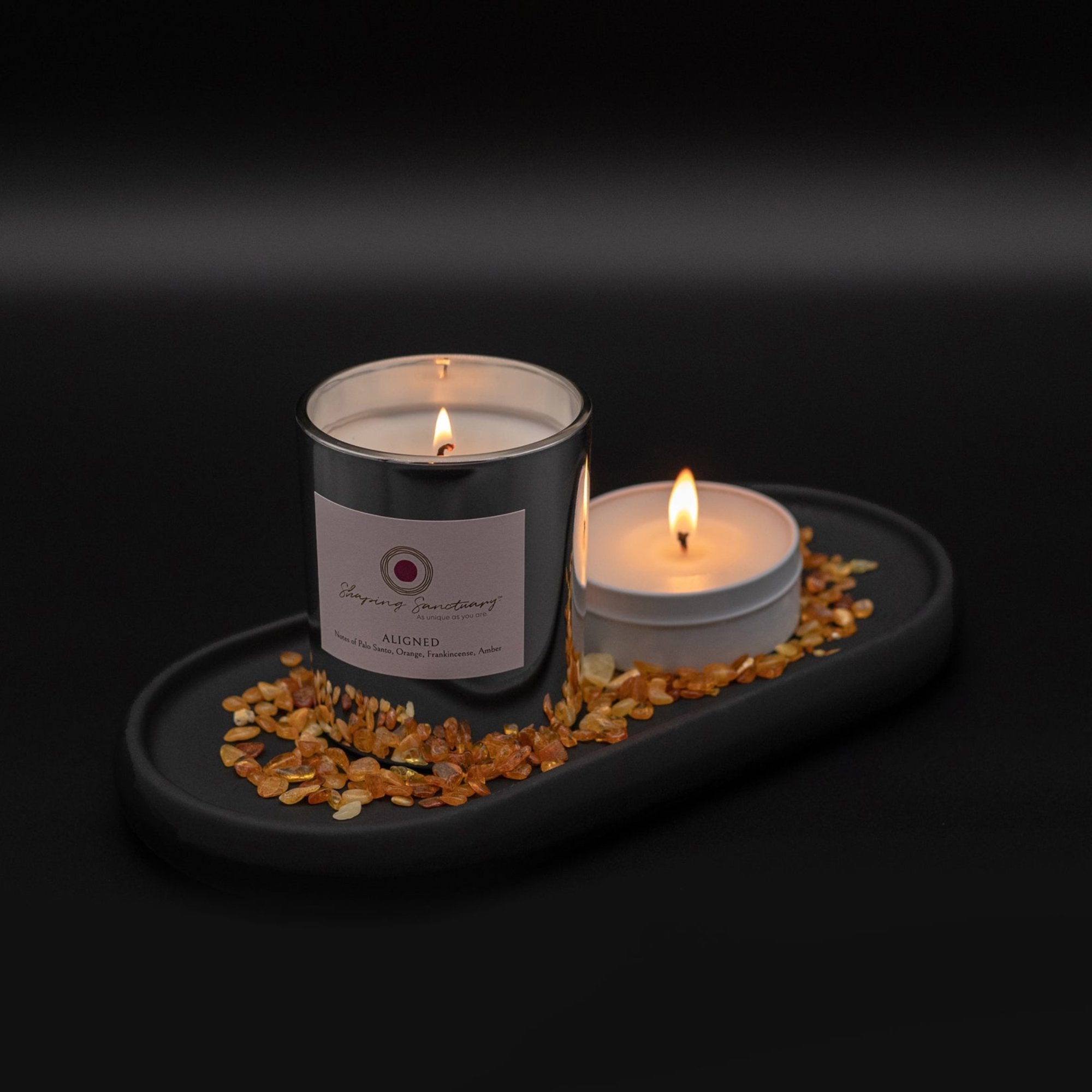 Aligned Petite Candle: Palo Santo & Citrus